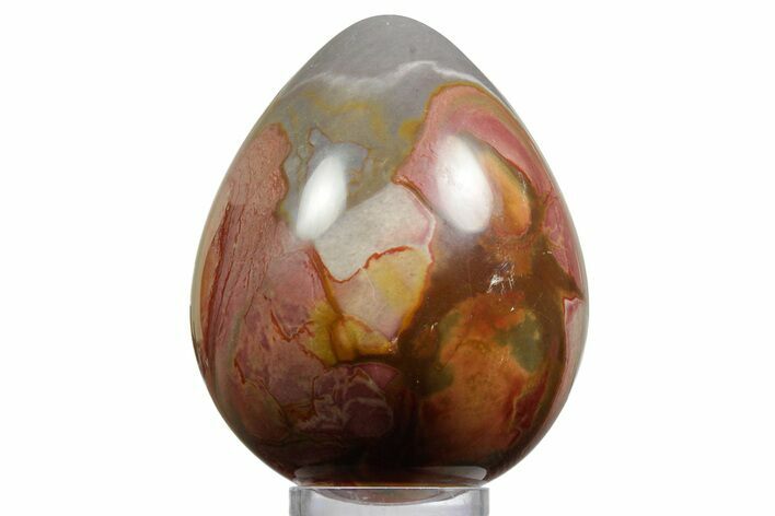 Polished Polychrome Jasper Egg - Madagascar #356182